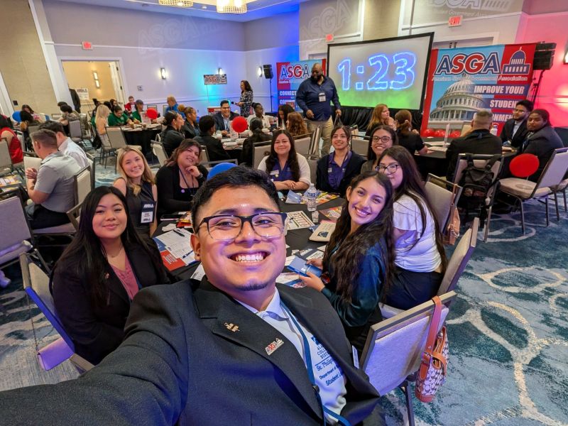 Student government attendees at the ASGA Los Angeles Training Conference